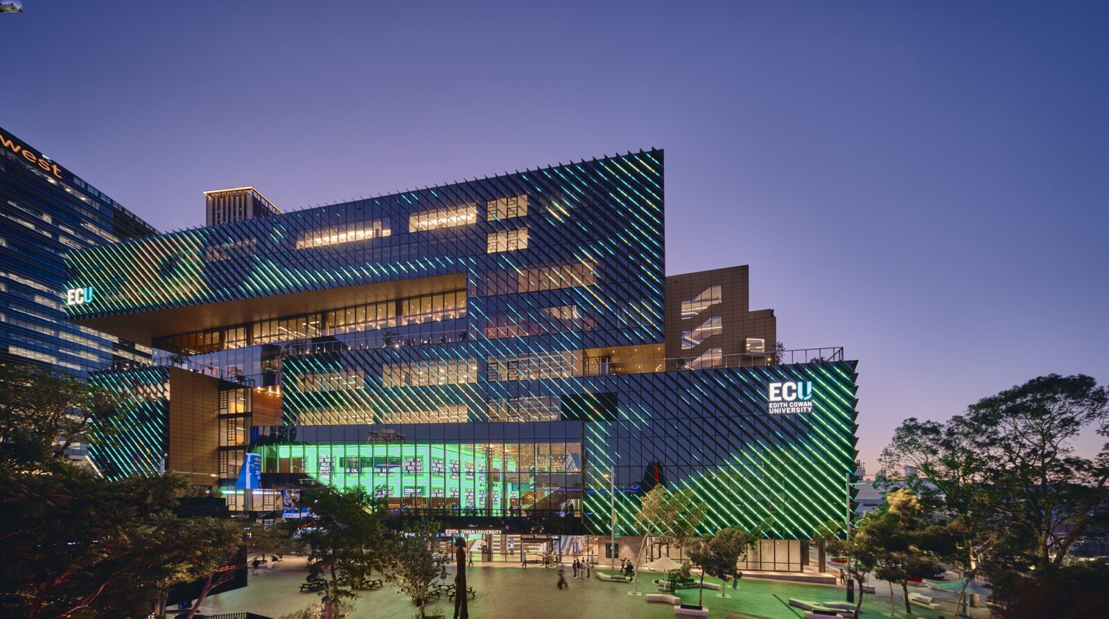 ECU Campus by evening