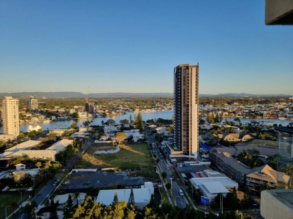 Gold Coast Vy över staden