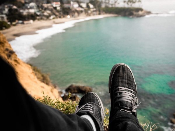 Vy över Newcastles strand