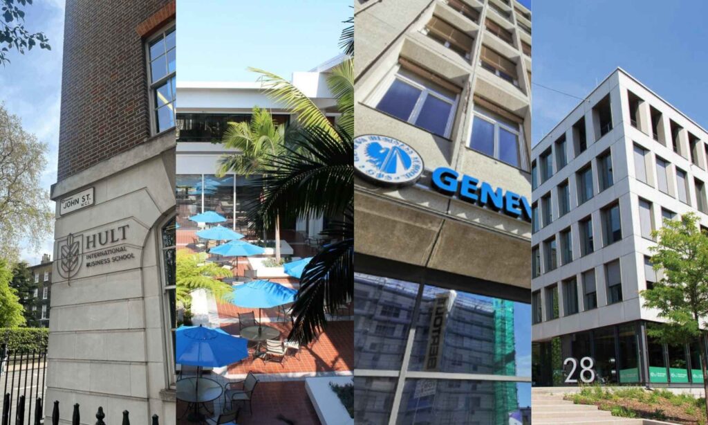 Bild på HULT International Business School, California State University Long Beach, Geneva Business School och EU Business School