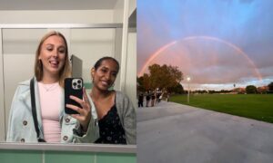 friend and rainbow