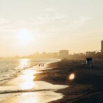 sunset at the beach