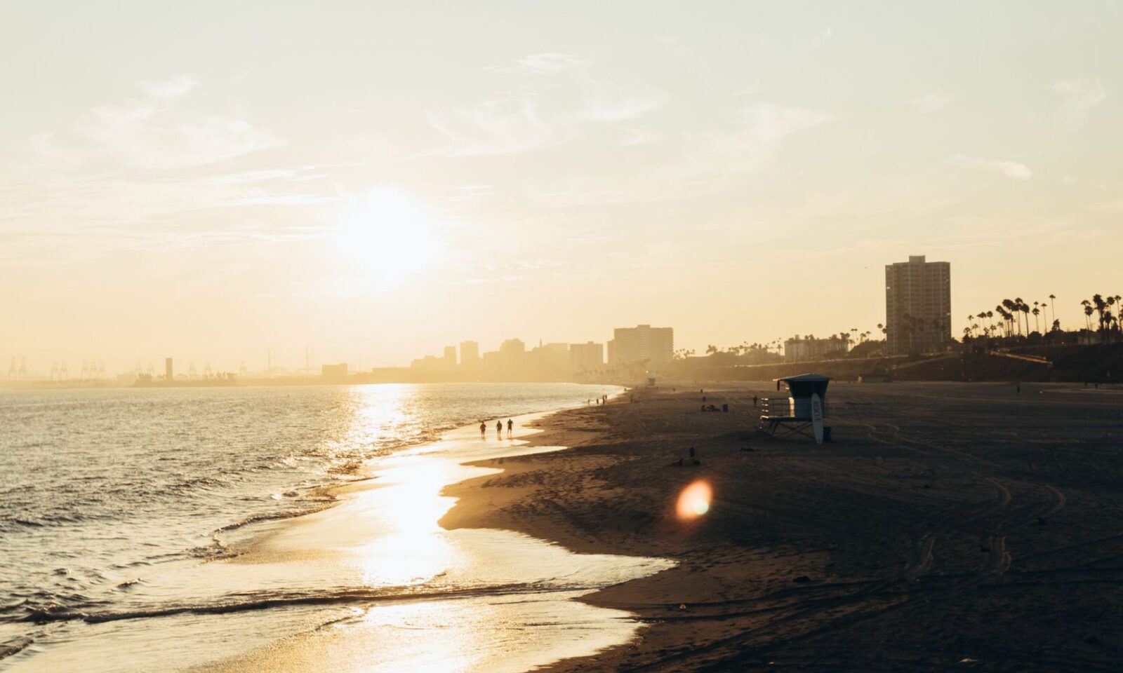 sunset at the beach